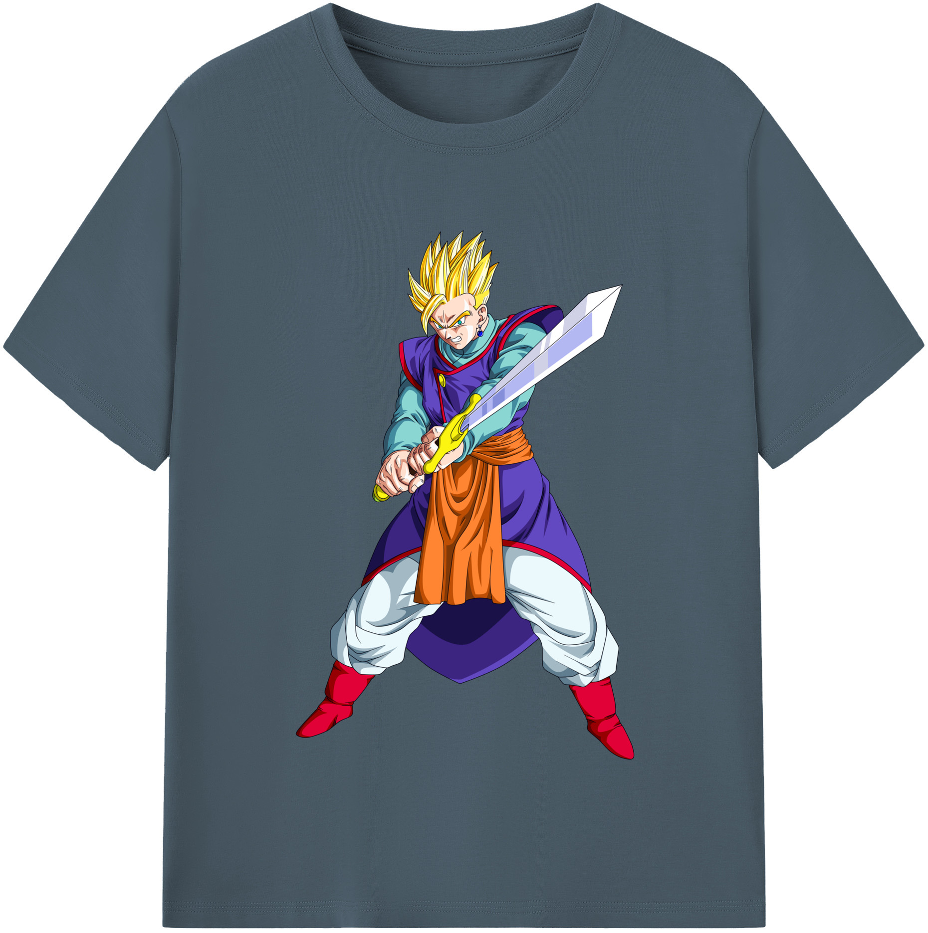 （画像用） ドラゴンボール 孫 悟飯（そんごはん）DRAGON BALL Son Gohan 綿100％半袖Tシャツ（フロントプリント）